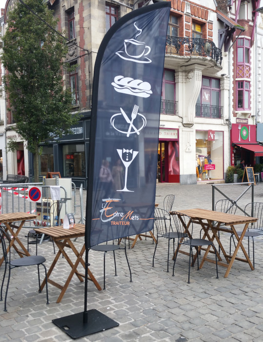 voile publicitaire de rue